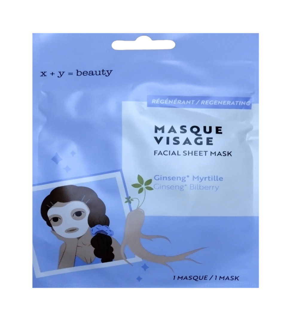 Masque visage à la myrtille et au Ginseng