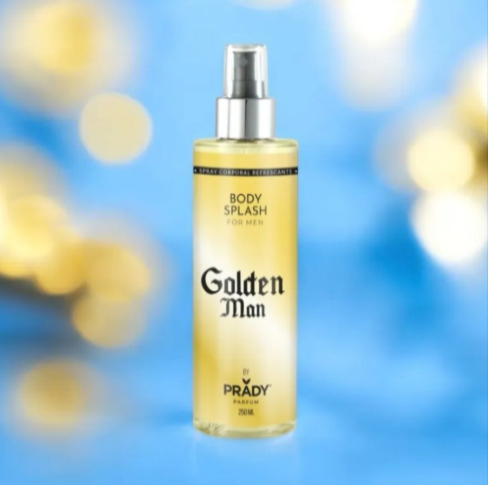 BRUME CORPS ET CHEVEUX GOLDEN MAN 250ML PRADY
