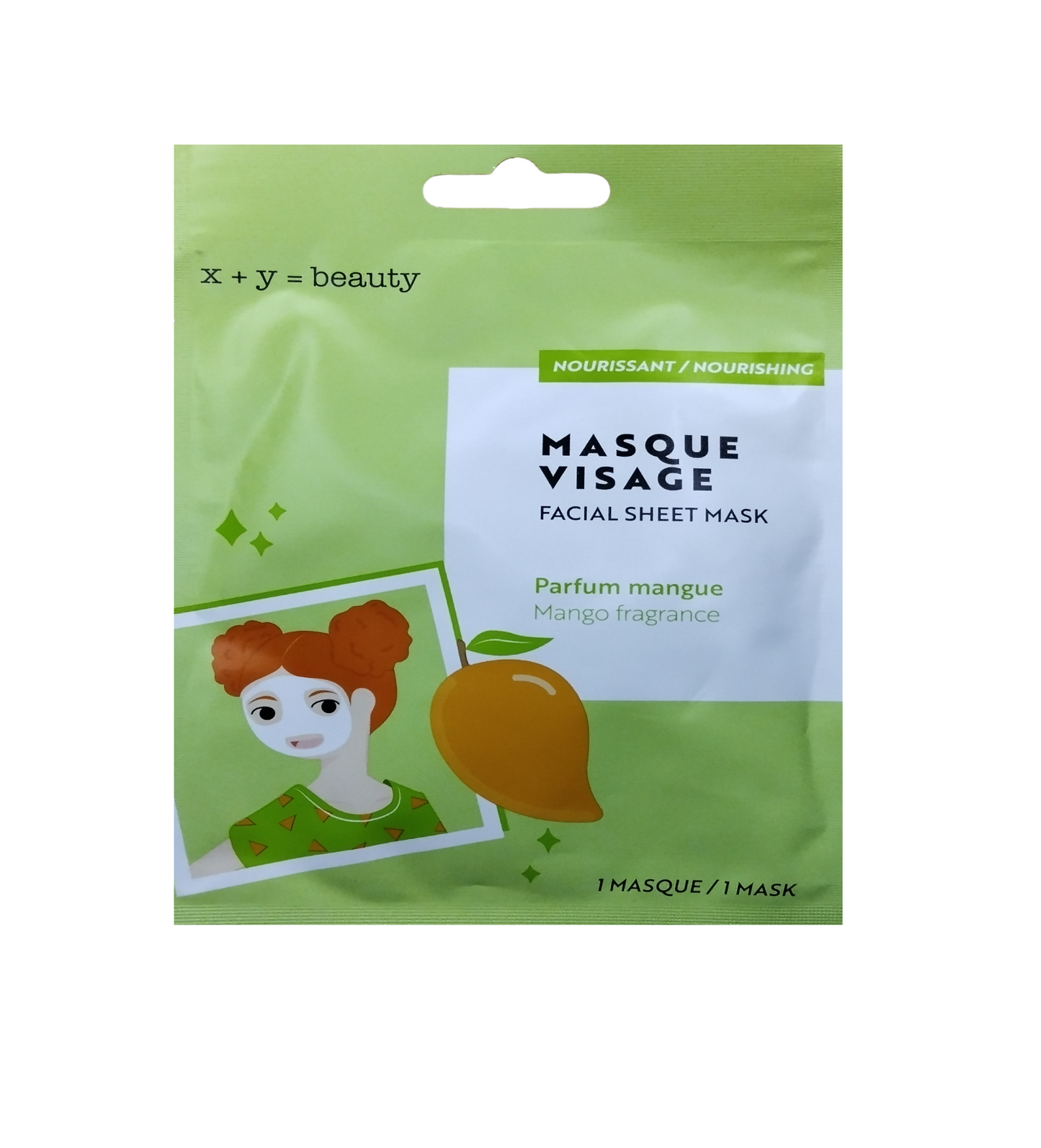 Masque visage a la mangue