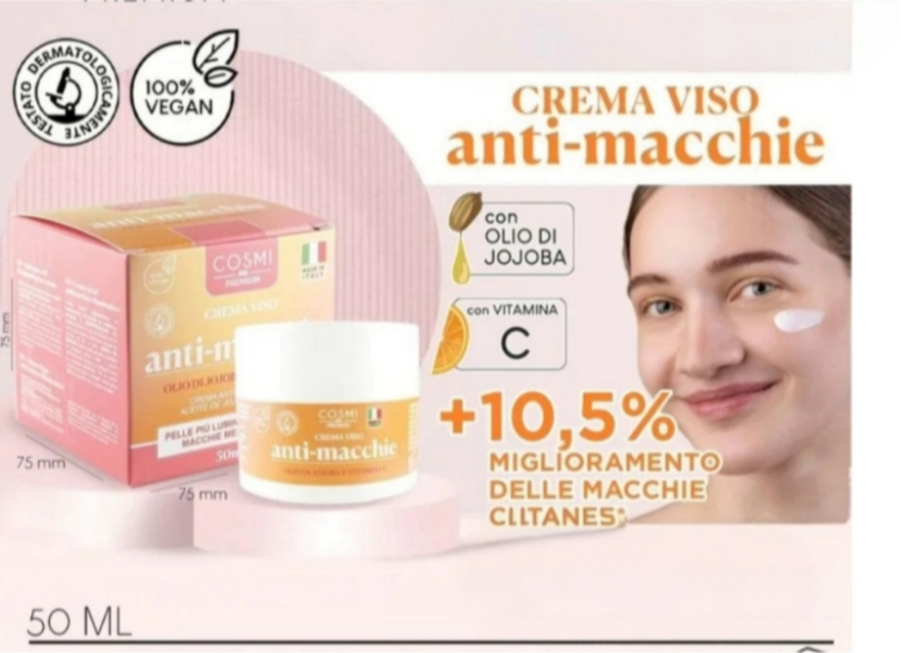 CREME VISAGE ANTI-TACHES HUILE DE JOJOBA ET VITAMINE C COSMI PREMIUM 50ML