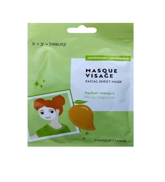 Masque visage a la mangue